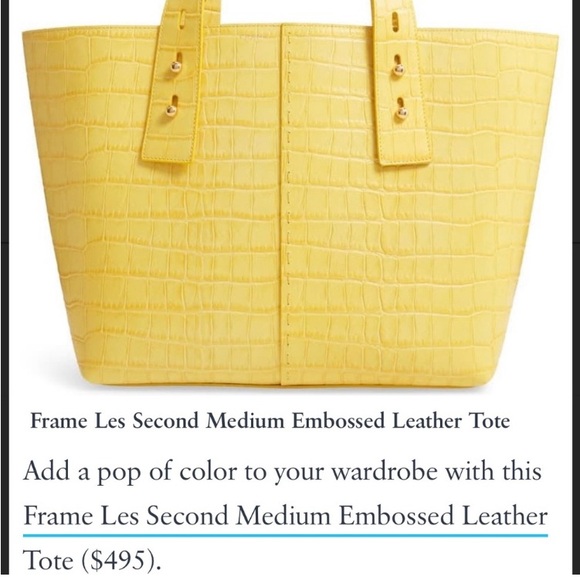 FRAME Les Second Embossed Leather Tote - Picture 3 of 16